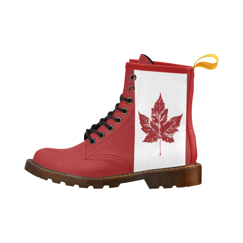 Cool Canada Boots Red Men's Canada Boots High Grade PU Leather Martin Boots For Men Model 402H