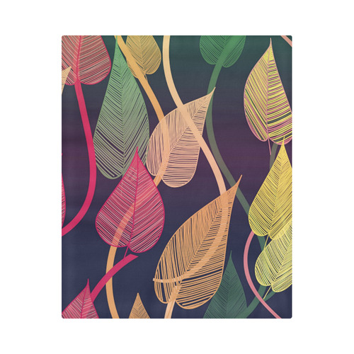 Colorful Autumn Leaves Duvet Cover 86"x70" ( All-over-print)