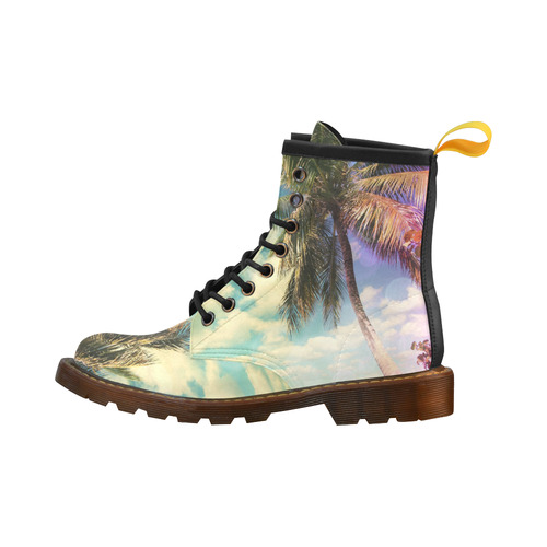 Prismatic Palm High Grade PU Leather Martin Boots For Women Model 402H