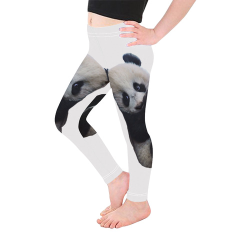 Baby Panda Kid's Ankle Length Leggings (Model L06)