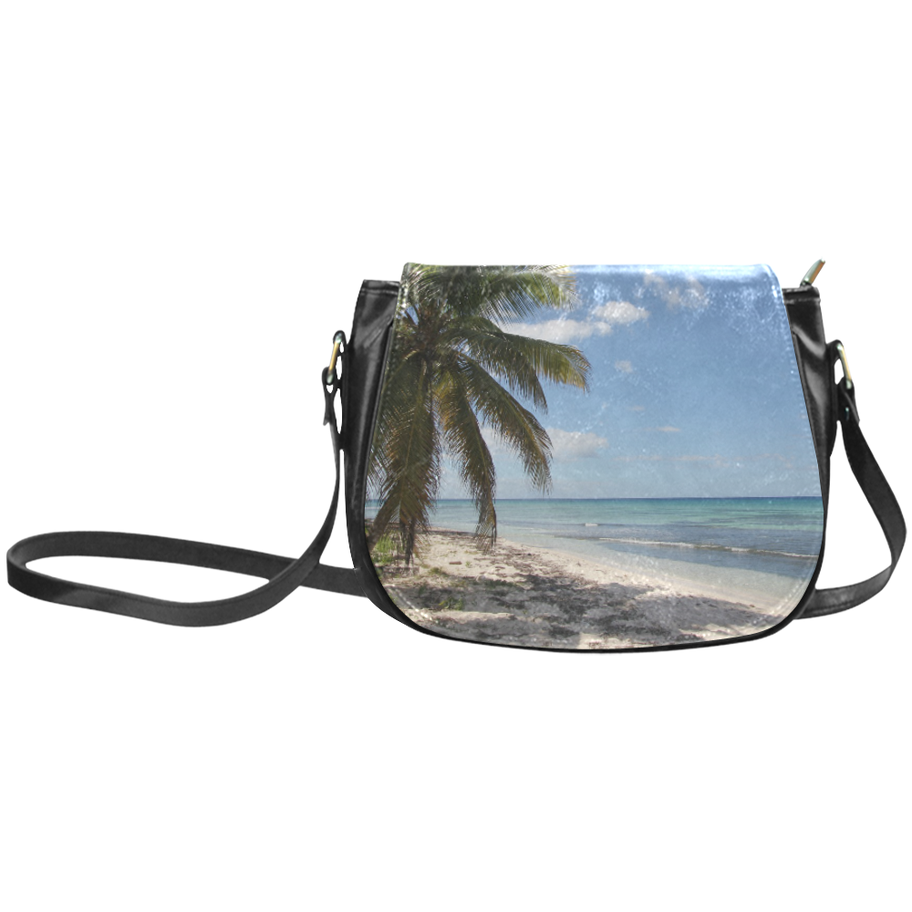 Isla Saona Caribbean Paradise Beach Classic Saddle Bag/Large (Model 1648)