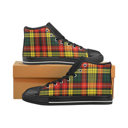 Buchanan Tartan Men’s Classic High Top Canvas Shoes (Model 017)