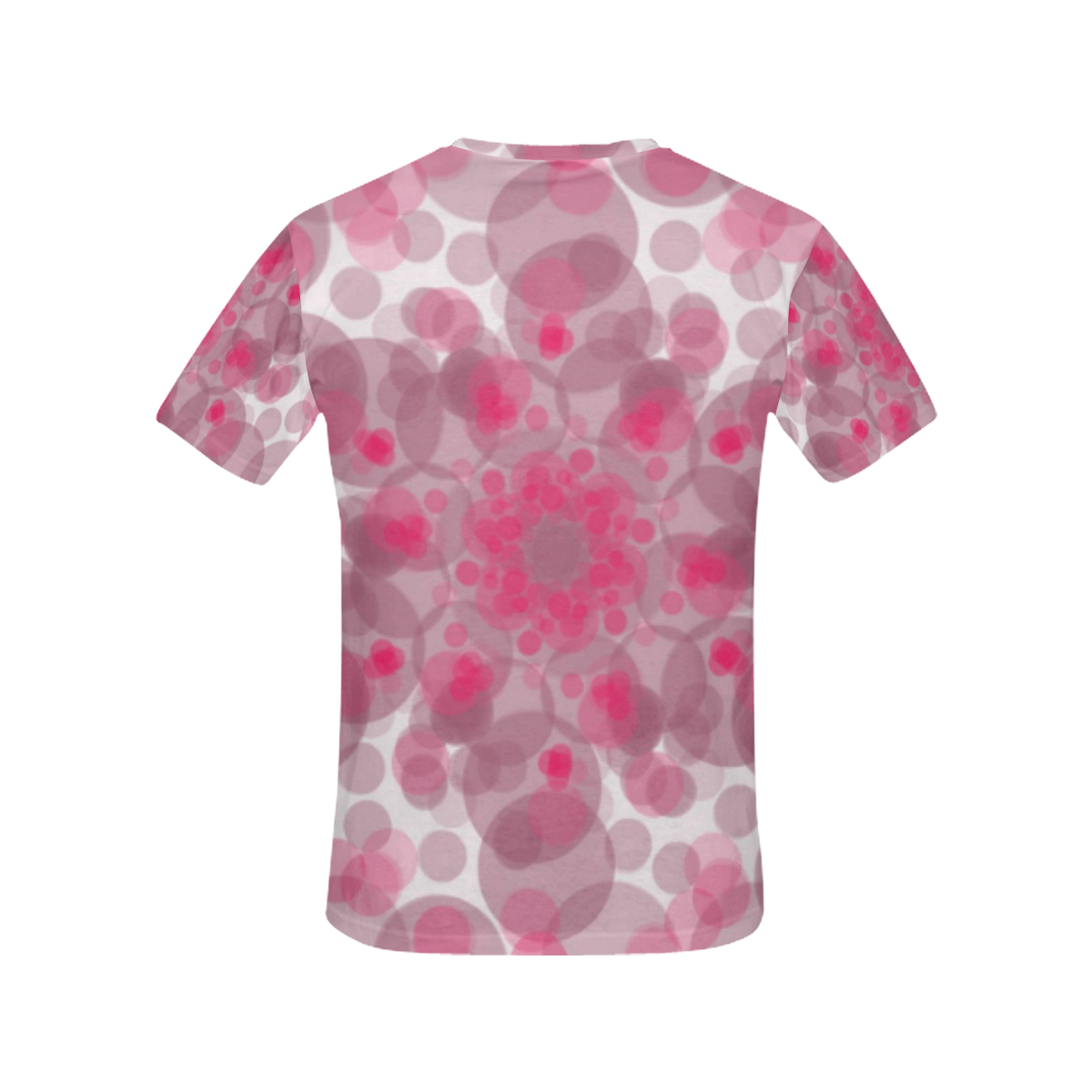 pink and purple soft spots All Over Print T-Shirt for Women (USA Size) (Model T40)