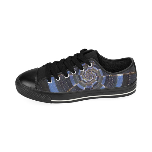 Midnight Crazy Dart Canvas Women's Shoes/Large Size (Model 018)
