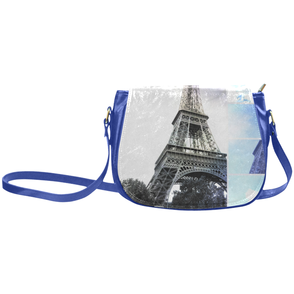 Eiffel Tower Paris Classic Saddle Bag/Large (Model 1648)