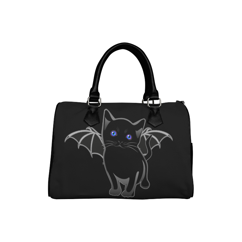 Bat Kitty Gothic Kawaii Art Boston Handbag (Model 1621)