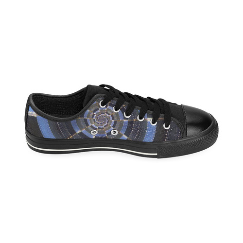 Midnight Crazy Dart Canvas Women's Shoes/Large Size (Model 018)