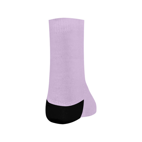 Designer Color Solid French Lilac Crew Socks