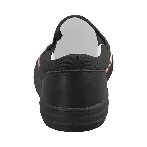 X-Mas Romantic Mandala Women's Slip-on Canvas Shoes (Model 019)