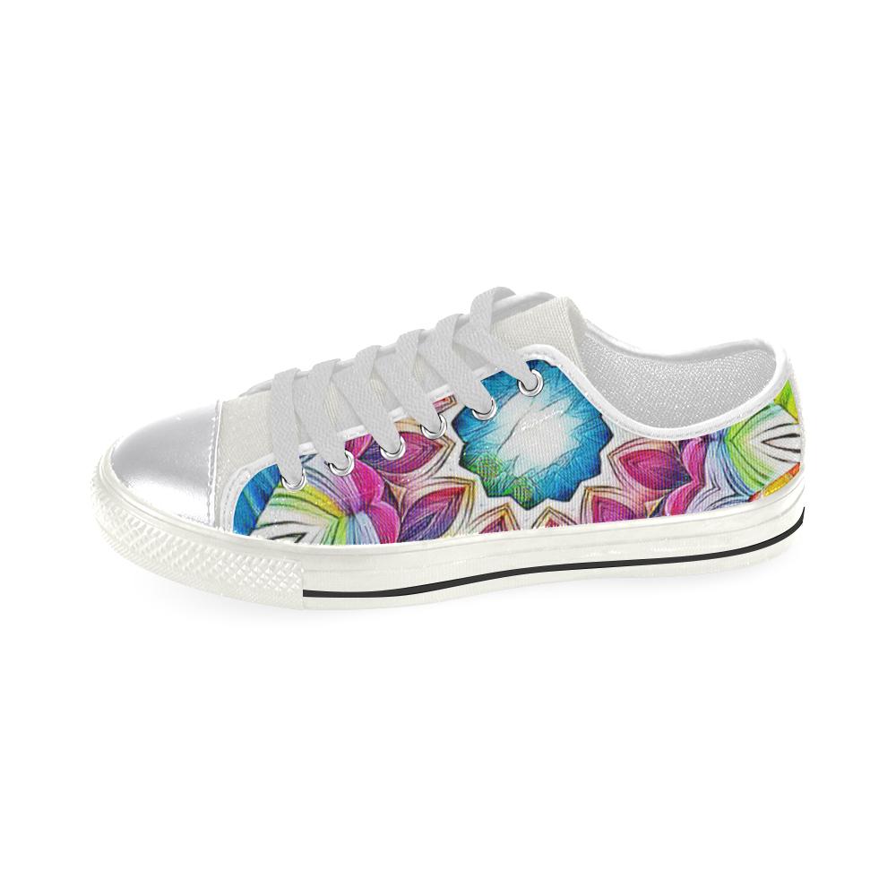 Sunshine Feeling Mandala Women's Classic Canvas Shoes (Model 018)