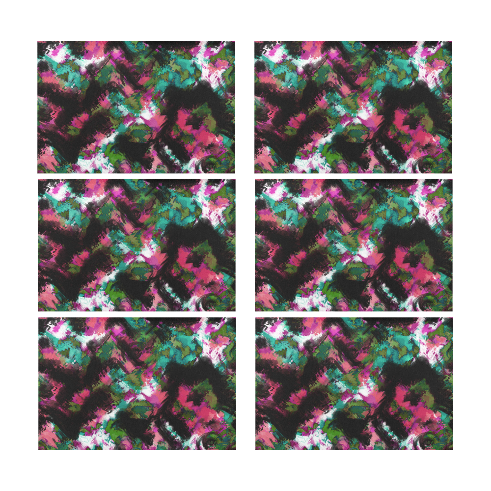 Abstract pattern Placemat 12’’ x 18’’ (Set of 6)