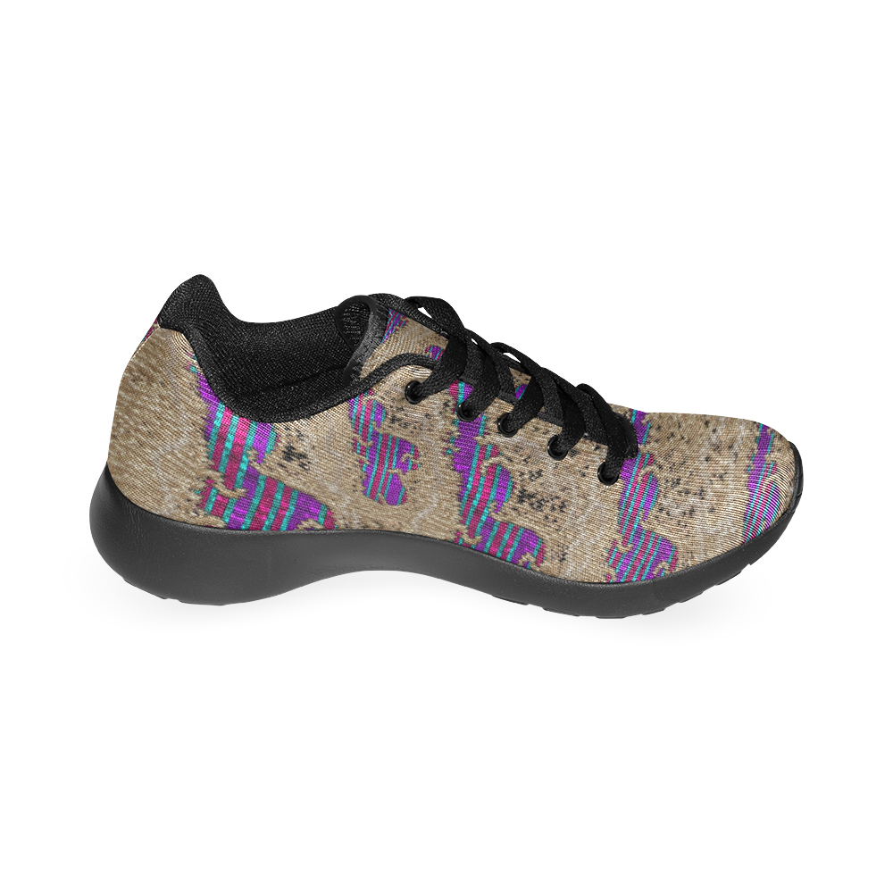 Pearl lace and smiles in peacock style Women's Running Shoes/Large Size (Model 020)