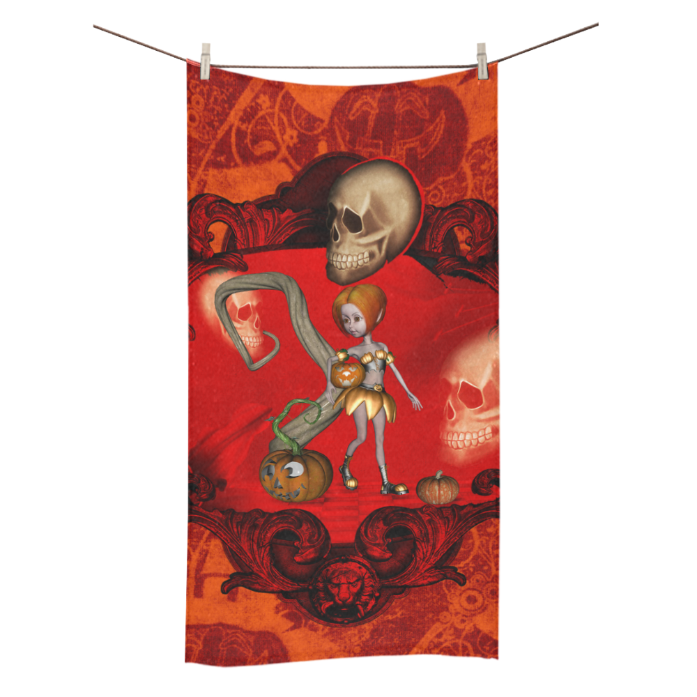 Halloween, pumpkin Bath Towel 30"x56"