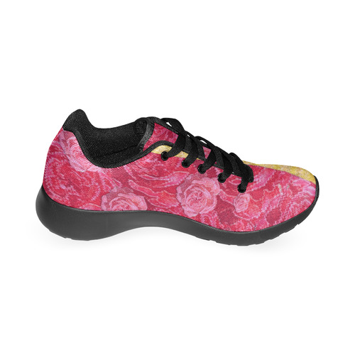 Rose and roses and another rose Women's Running Shoes/Large Size (Model 020)