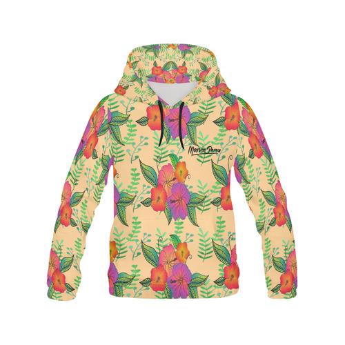 Summer Vibes All Over Print Hoodie for Women (USA Size) (Model H13)