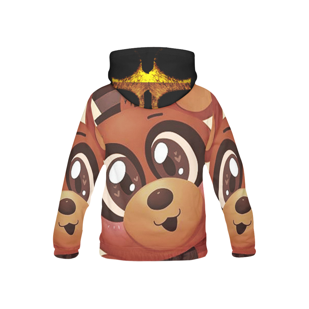Freddy and Golden Freddy All Over Print Hoodie for Kid (USA Size) (Model H13)