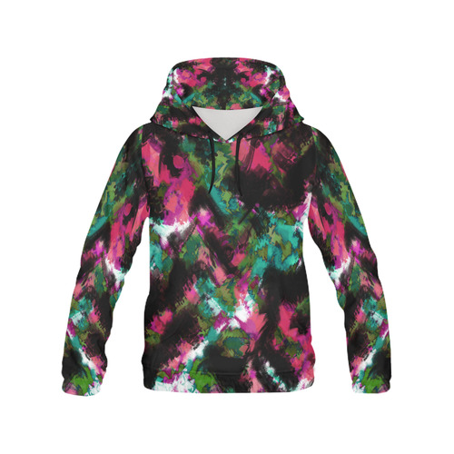 Abstract pattern All Over Print Hoodie for Women (USA Size) (Model H13)