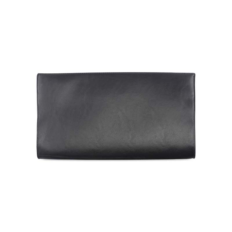 Frax Fractal Beige Black Clutch Bag (Model 1630)