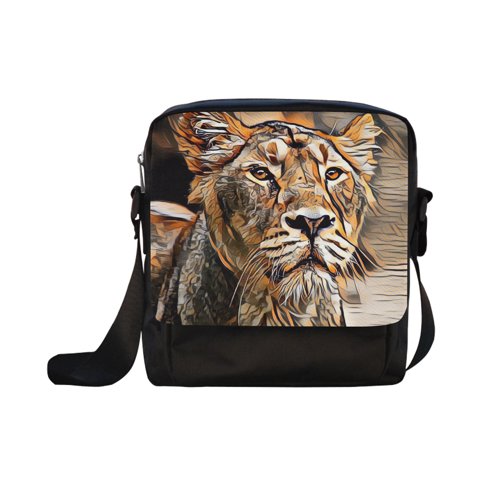 ArtAnimal Lioness by JamColors Crossbody Nylon Bags (Model 1633)