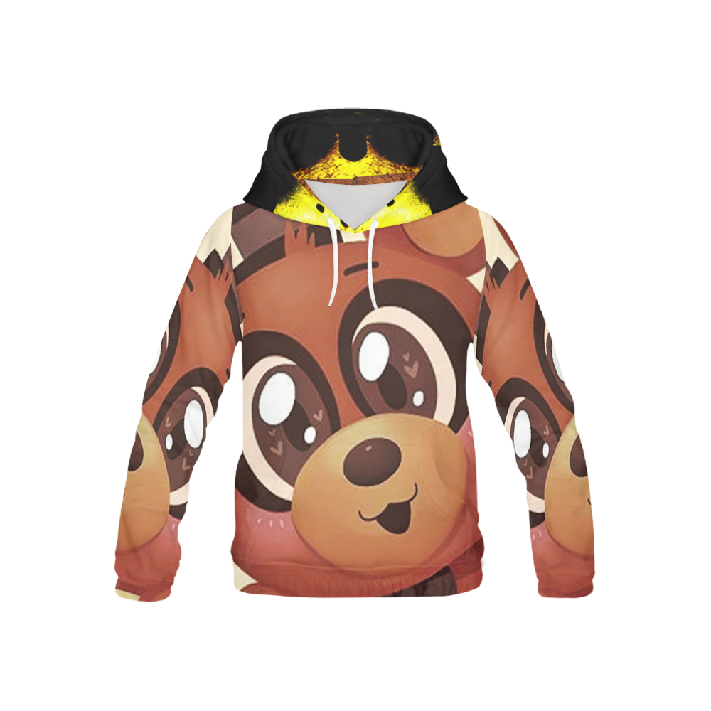 Freddy and Golden Freddy All Over Print Hoodie for Kid (USA Size) (Model H13)