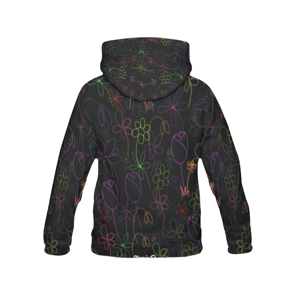 Dreaming flowers All Over Print Hoodie for Women (USA Size) (Model H13)