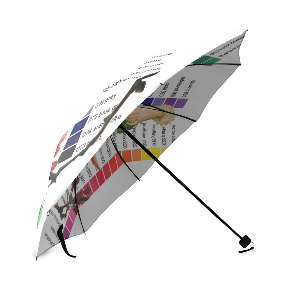 Kingfisher Colour Chart Foldable Umbrella (Model U01)