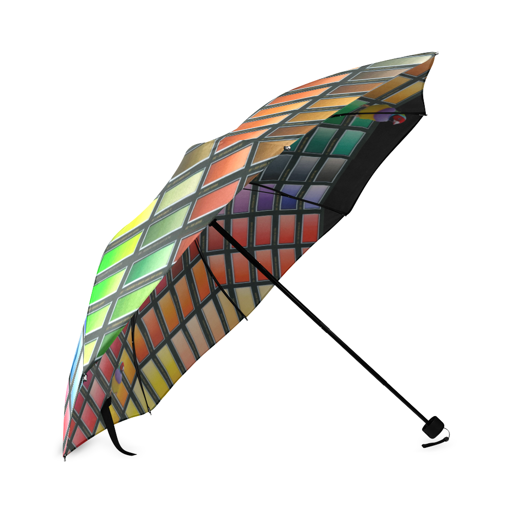 Colour Chart with Birds Foldable Umbrella (Model U01)