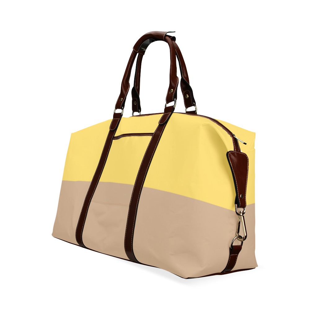 Yellow Tan Classic Travel Bag (Model 1643) Remake