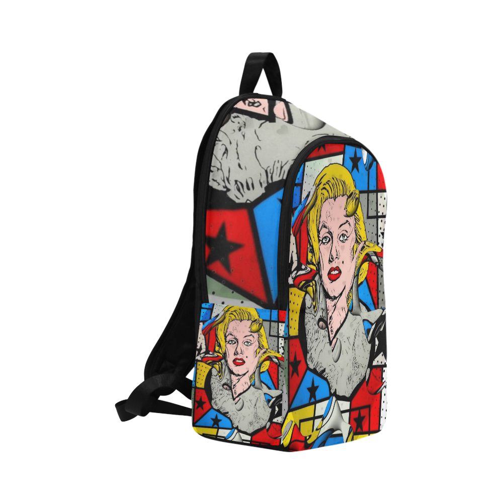 Marylin Popart by Nico Bielow Fabric Backpack for Adult (Model 1659)