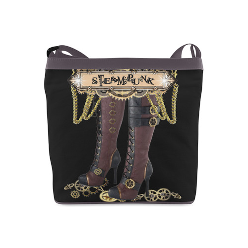 My long Steampunk boots Crossbody Bags (Model 1613)