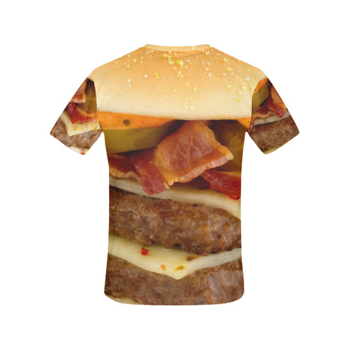 BURGER (2) All Over Print T-Shirt for Women (USA Size) (Model T40)