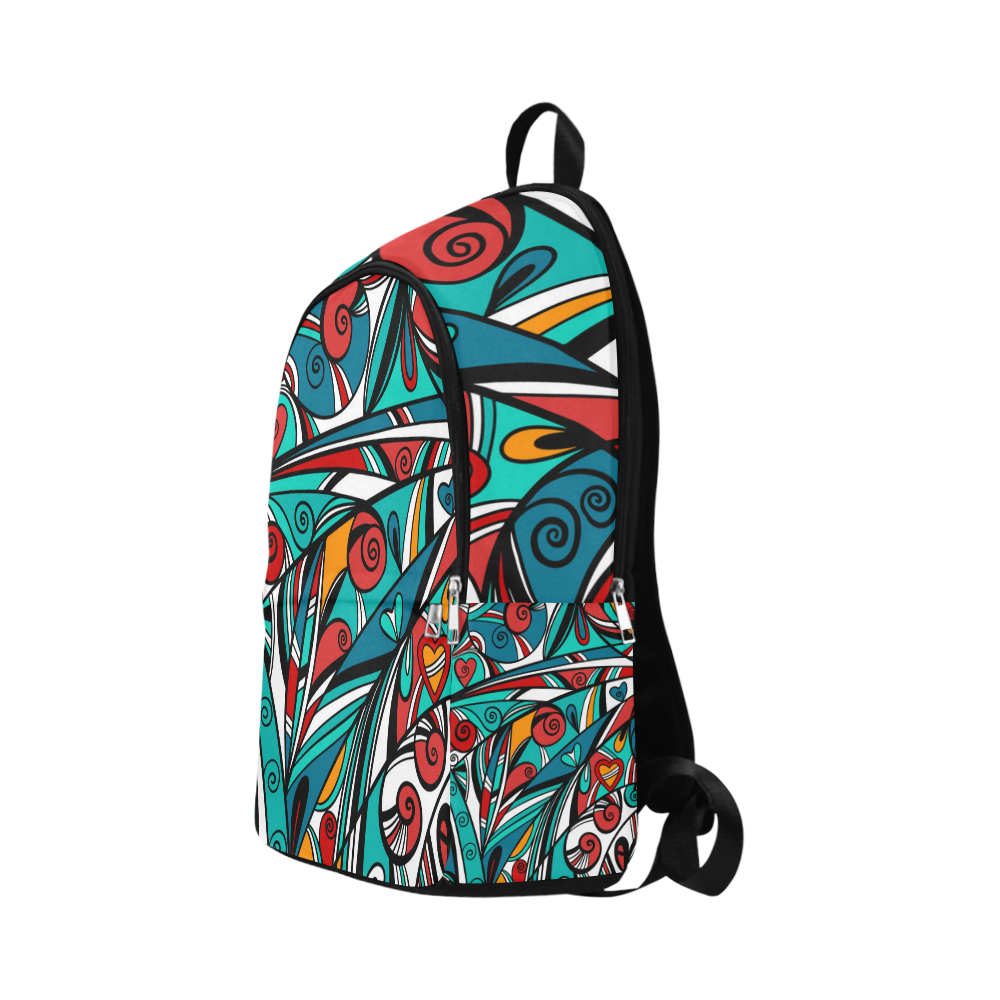 Colorful abstract background Fabric Backpack for Adult (Model 1659)