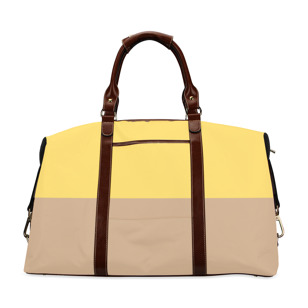 Yellow Tan Classic Travel Bag (Model 1643) Remake