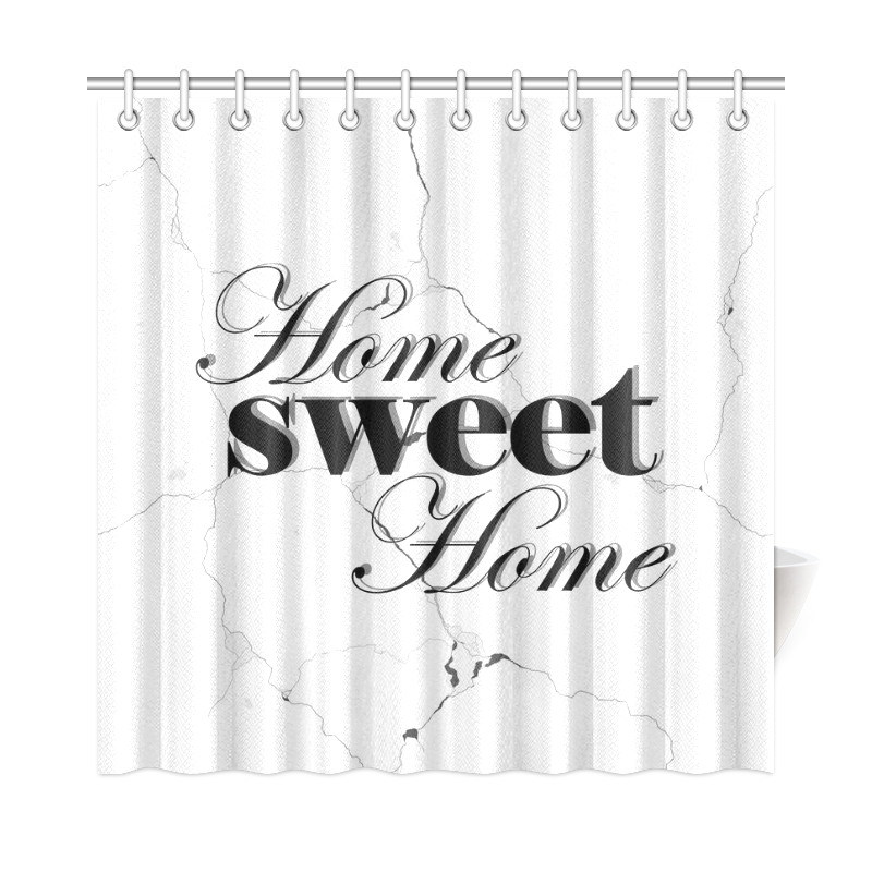 Home Sweet Home Shower Curtain 72"x72"