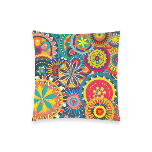 Colorful Pattern Custom  Pillow Case 18"x18" (one side) No Zipper