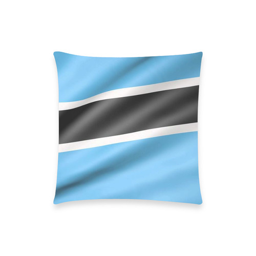 Botswana Flag Custom  Pillow Case 18"x18" (one side) No Zipper