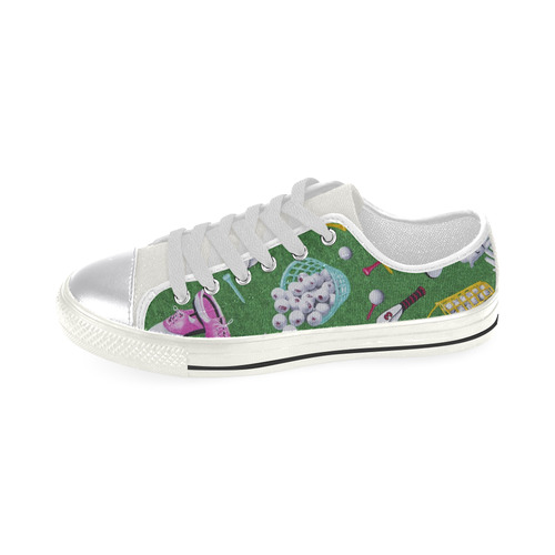 Ladies Tee Time Golf Women's Classic Canvas Shoes (Model 018)