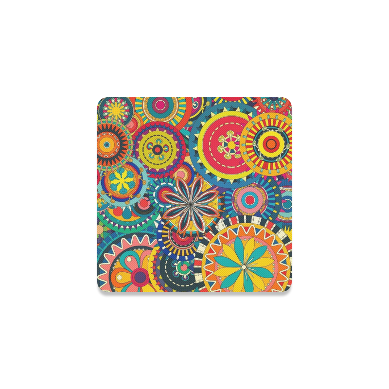 colorful pattern Square Coaster