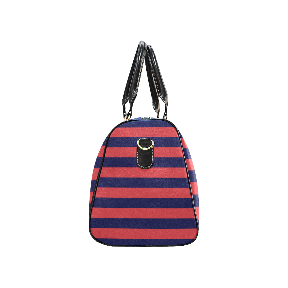 weekender blue red New Waterproof Travel Bag/Large (Model 1639)