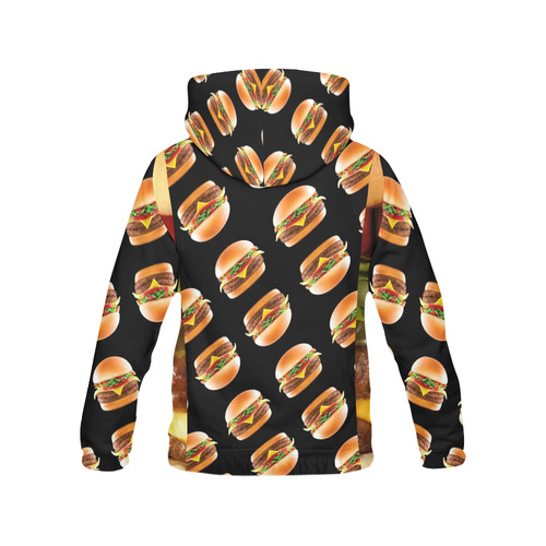 burger-56 All Over Print Hoodie for Women (USA Size) (Model H13)