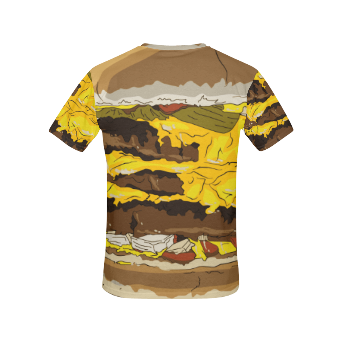 BIG BURGER 4 All Over Print T-Shirt for Women (USA Size) (Model T40)
