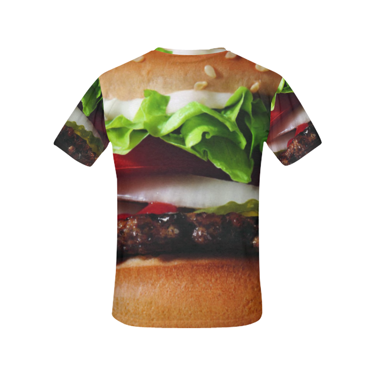 burger All Over Print T-Shirt for Women (USA Size) (Model T40)