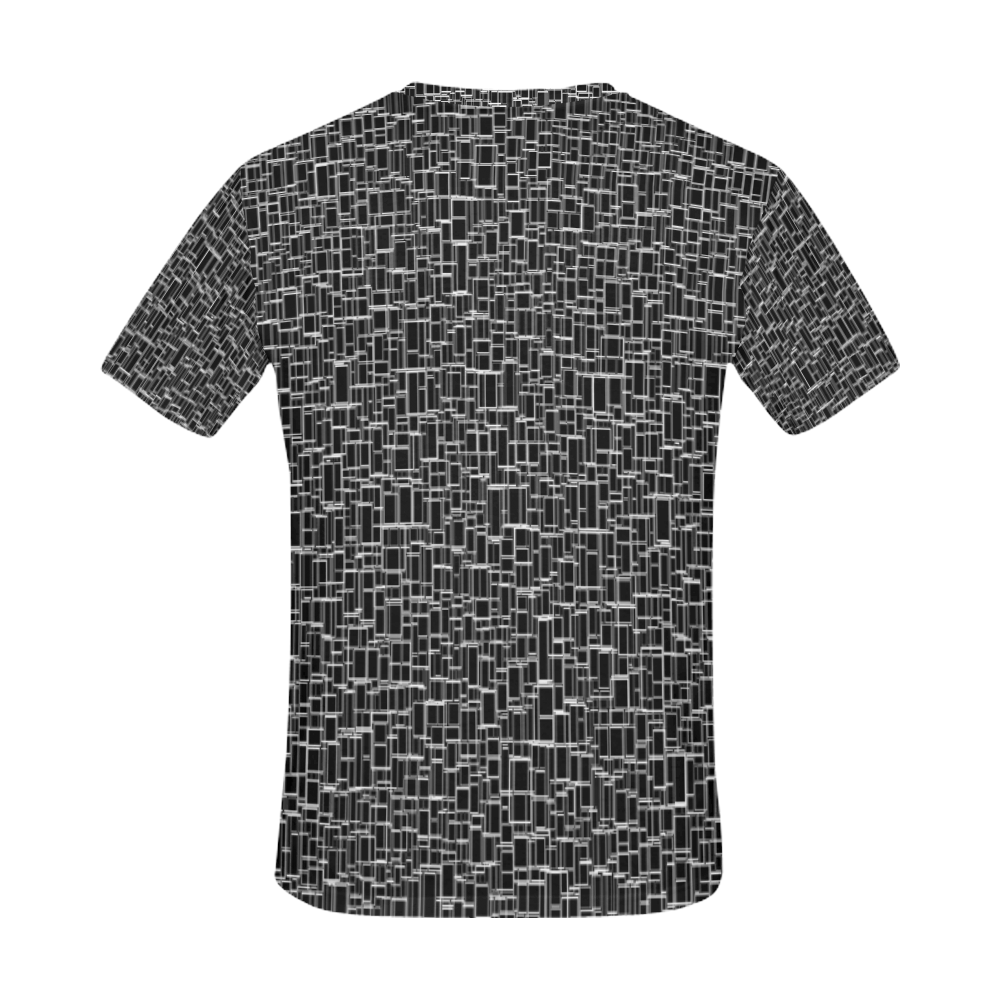 Black & White 4 All Over Print T-Shirt for Men (USA Size) (Model T40)