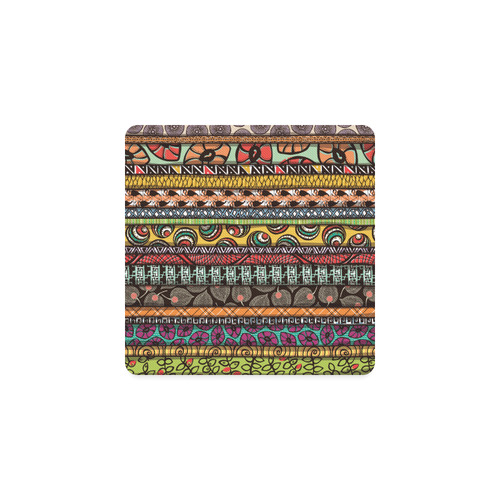 African Print Square Coaster