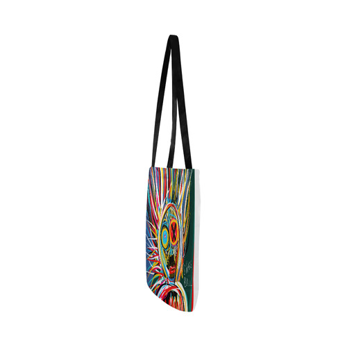 Sitting Bull-tote-bag Reusable Shopping Bag Model 1660 (Two sides)