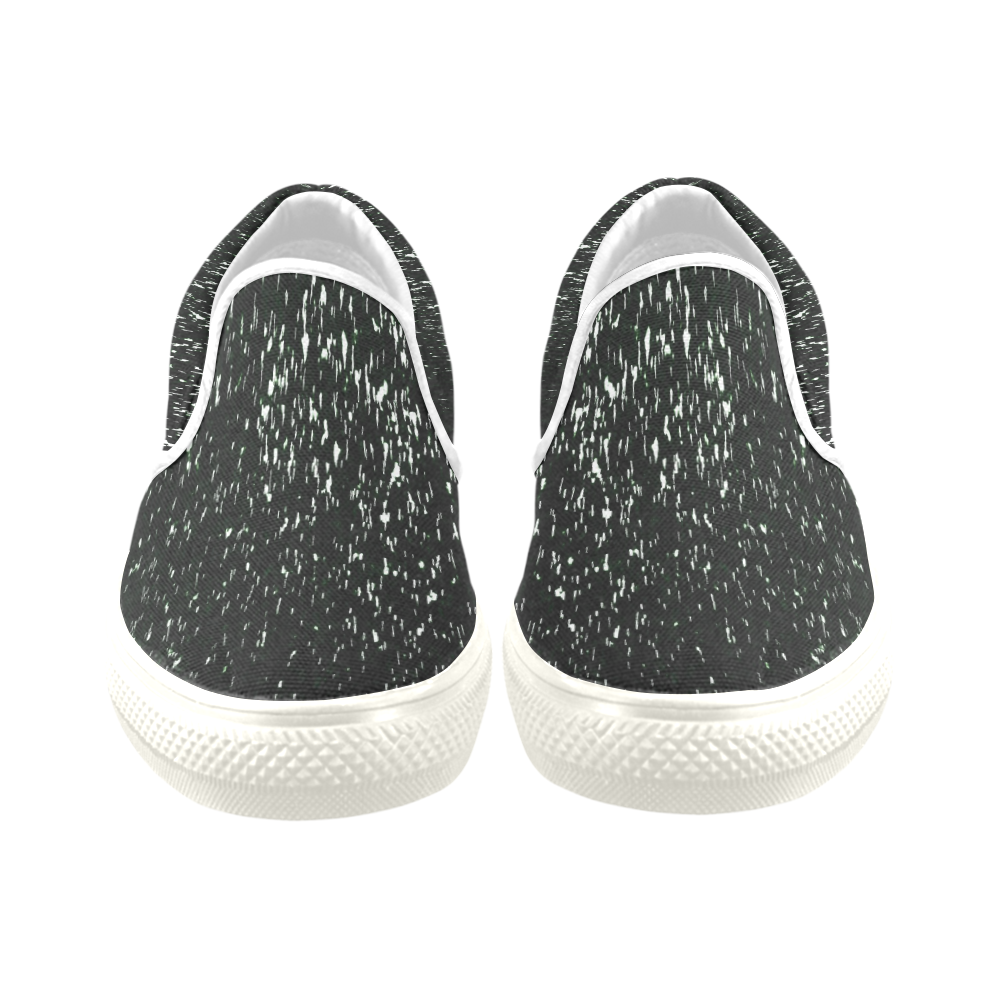 drops white Slip-on Canvas Shoes for Kid (Model 019)