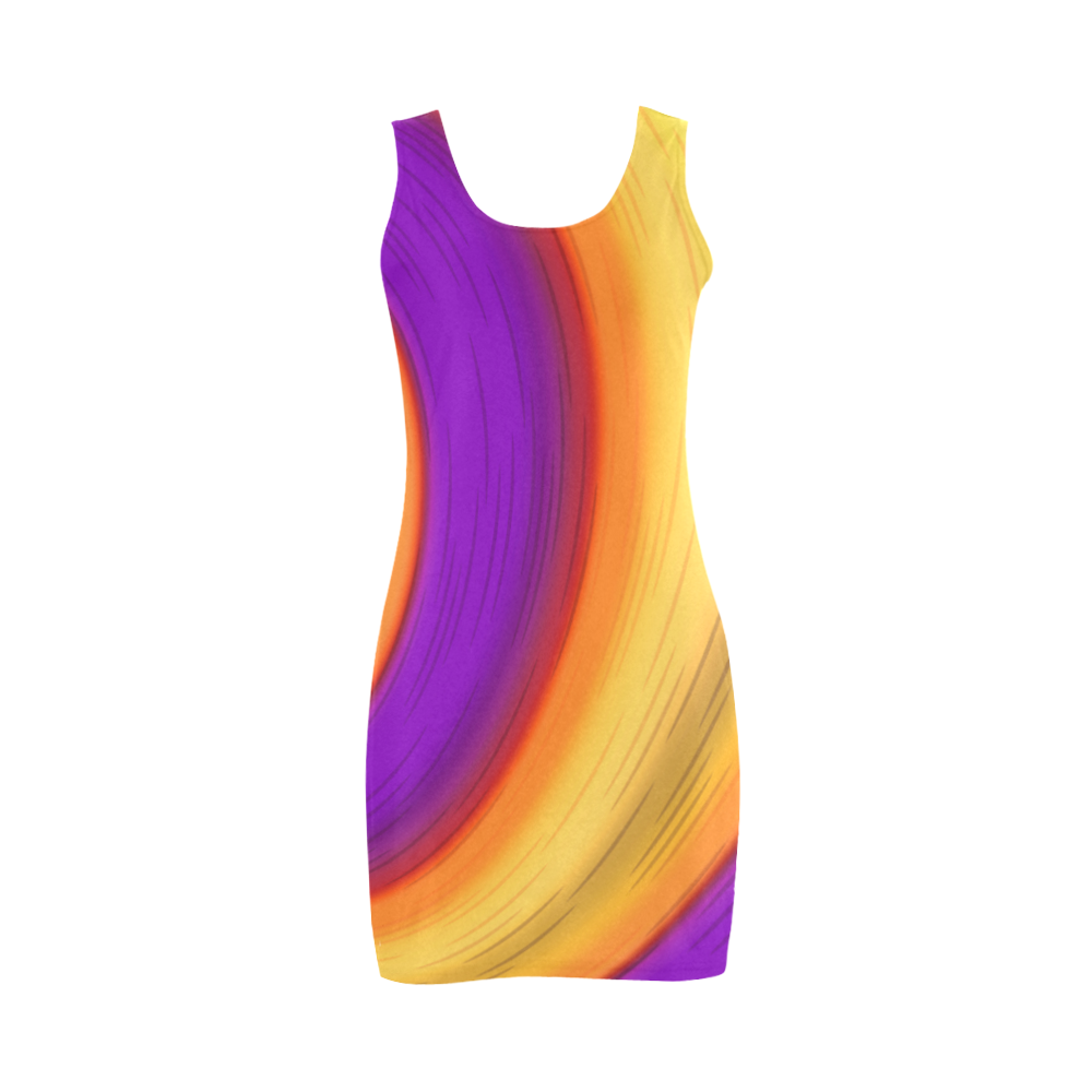Abstract splash Medea Vest Dress (Model D06)
