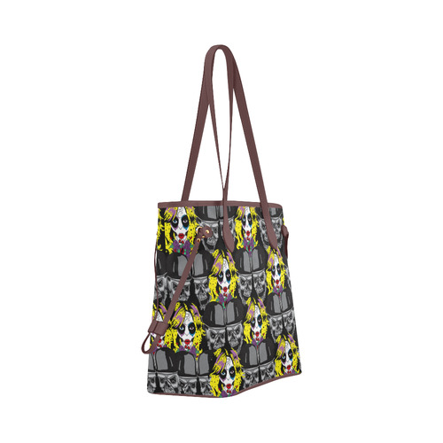 Miss Gothica Sugarskull Clover Canvas Tote Bag (Model 1661)