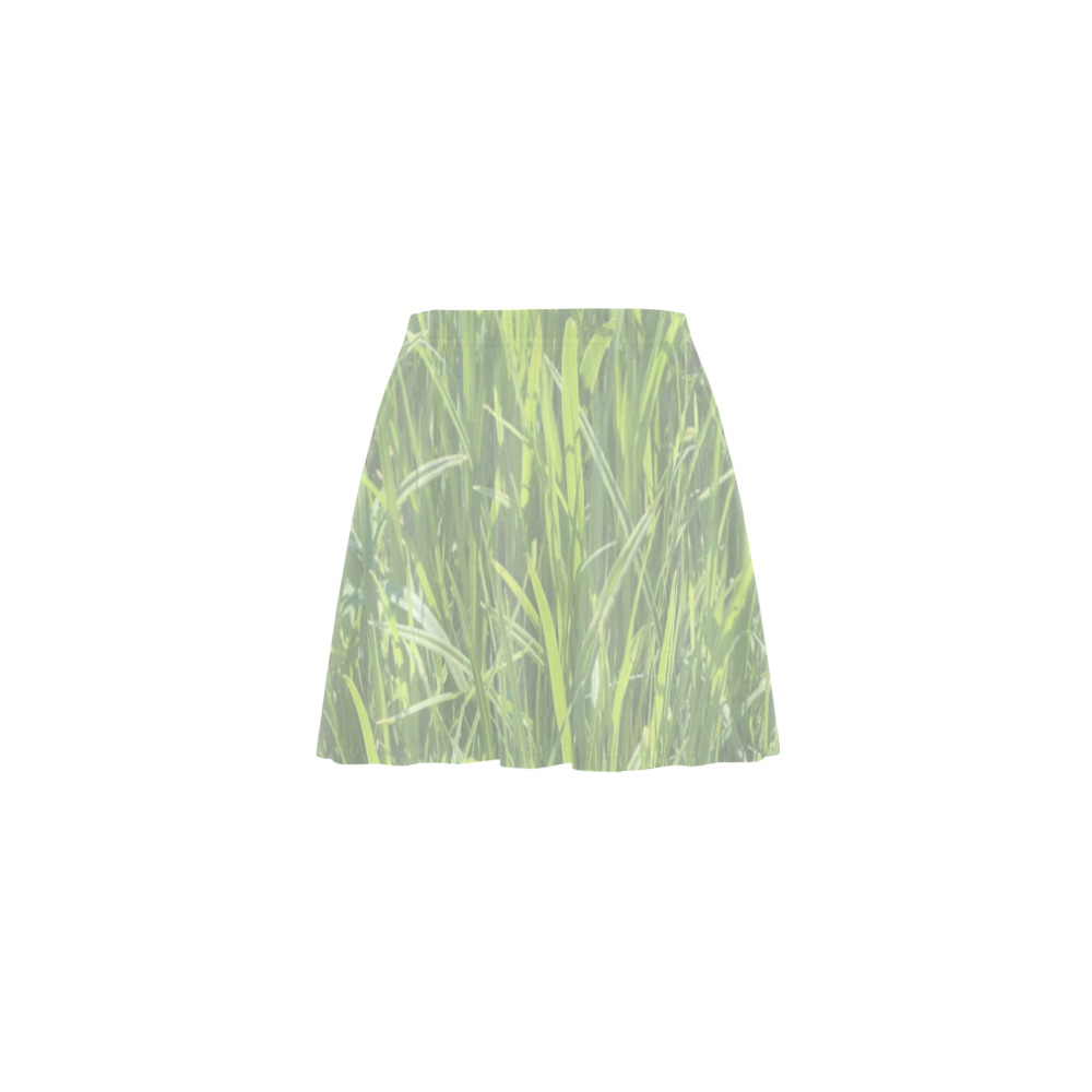 tall grass Mini Skating Skirt (Model D36)