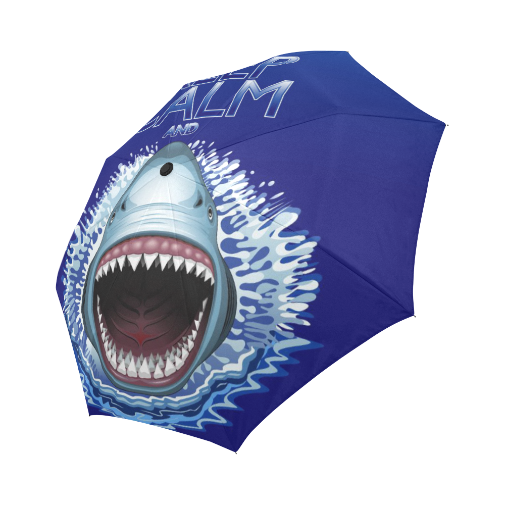 shark keep calm Auto-Foldable Umbrella (Model U04)